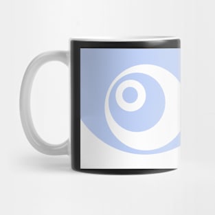 Abstract pattern - blue and white. Mug